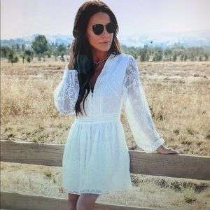 Brand New! White Lace Mini Dress!